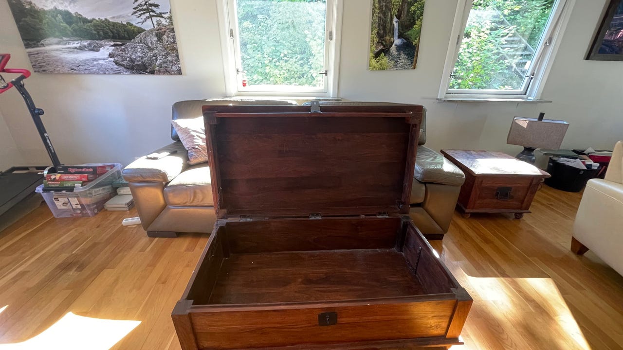 Matching Trunk Coffee Table and End Table Real Wood and Extremely