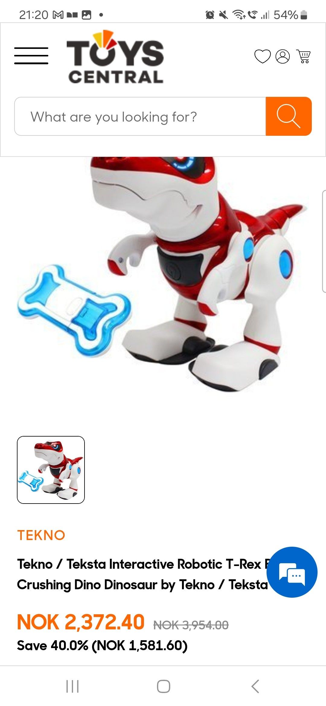 Teksta T Rex robot FINN torget