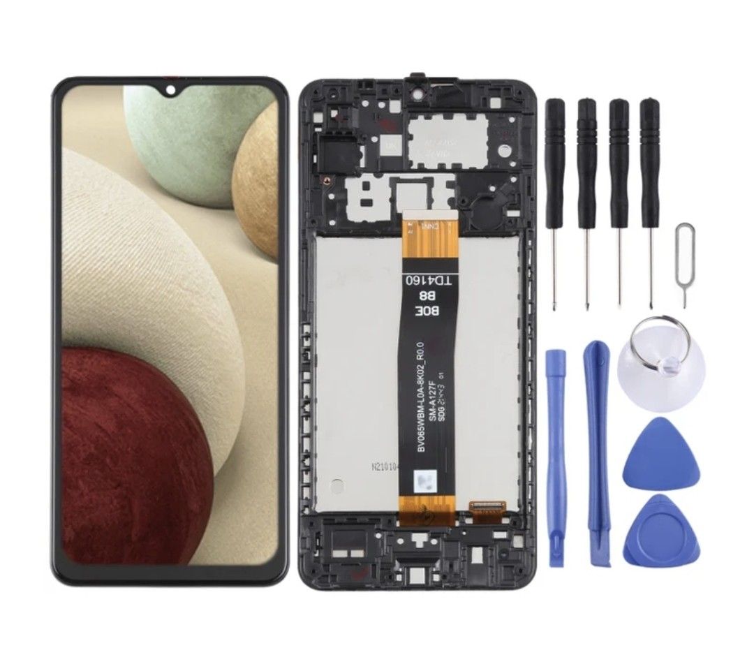 Samsung Galaxy A12 SM-127F Original LCD Digitizer Full Assembly with ...