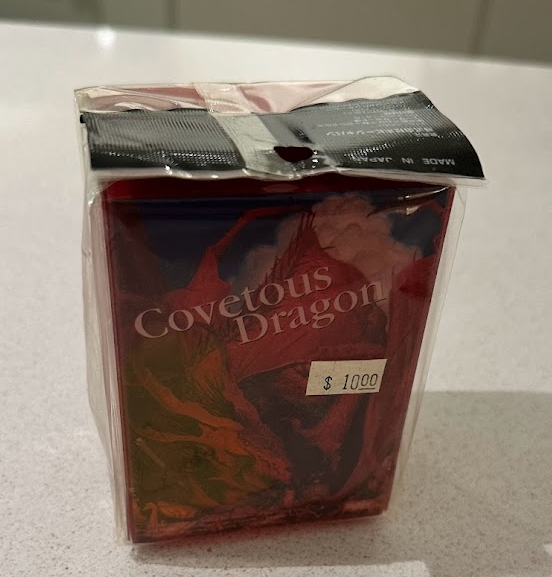 covetous dragon vintage deck box forseglet magic the gathering | FINN ...