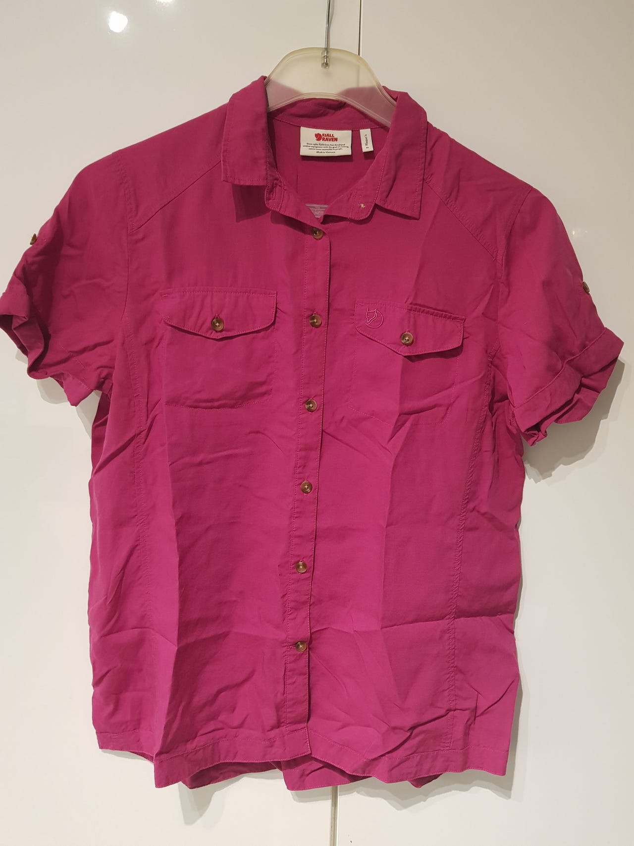 Fjallraven sommer skjorte/Bluse mørke rosa M | FINN-torget