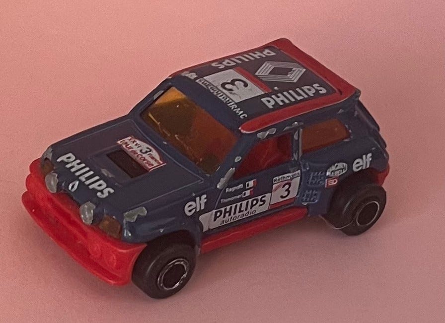 Knalltøff og uvanlig Renault 5 Turbo fra Majorette | FINN-torget
