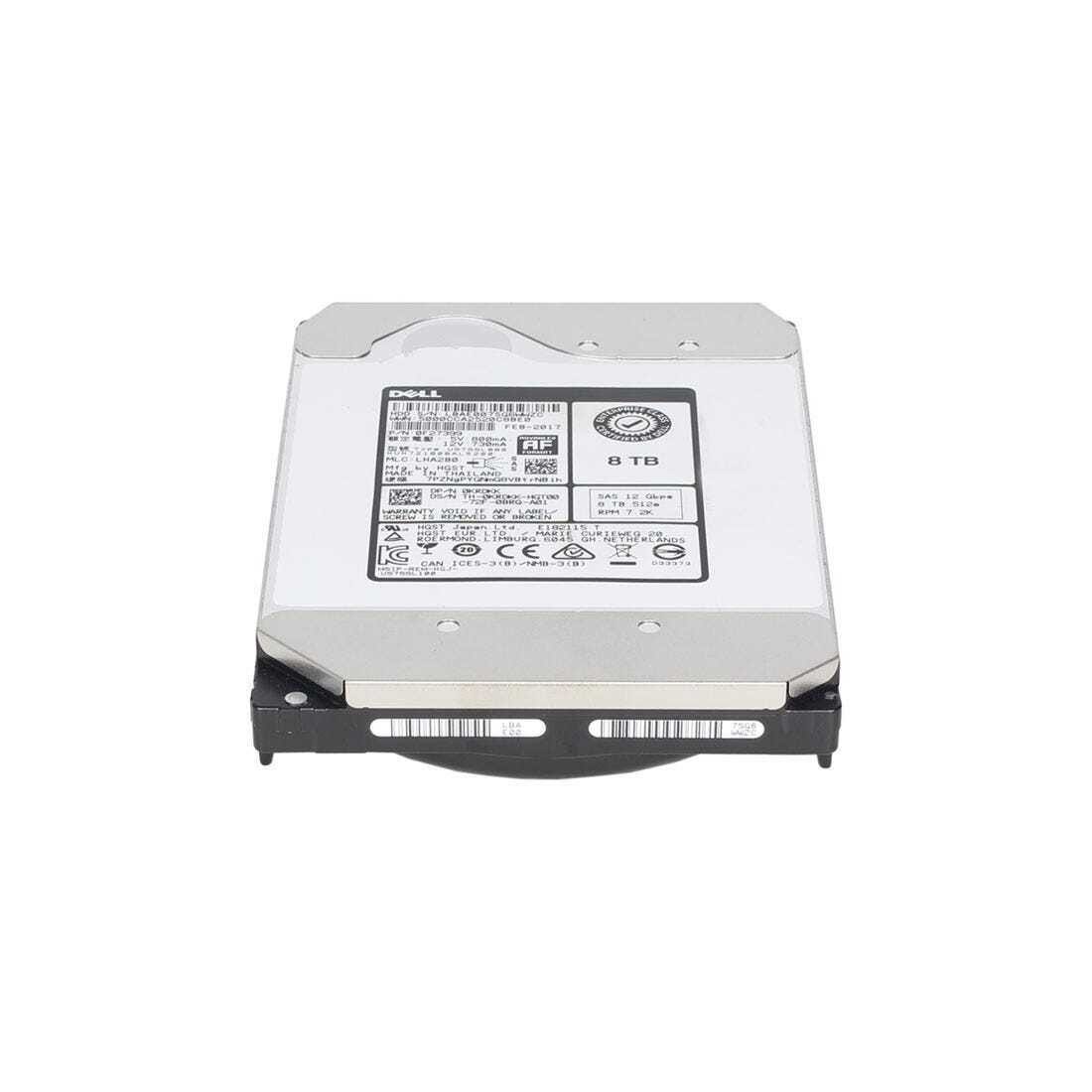 DELL HGST 8TB 12 Gb/s SAS 7200 RPM (0F27399) Advanced AF Format 512b ...
