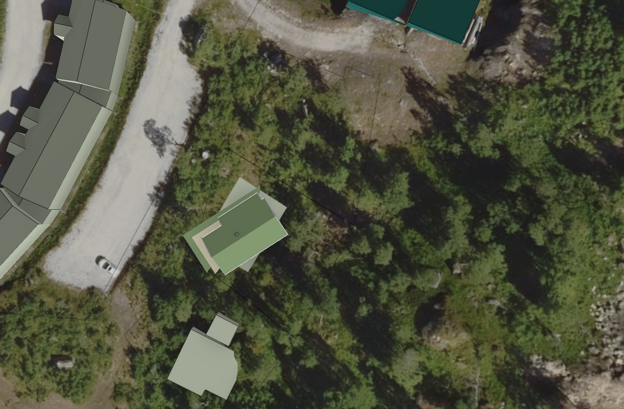 Flott prosjektert hytte på sørvest vendt, solrik tomt midt i trekket på Haukeli Skisenter – ski in/out!