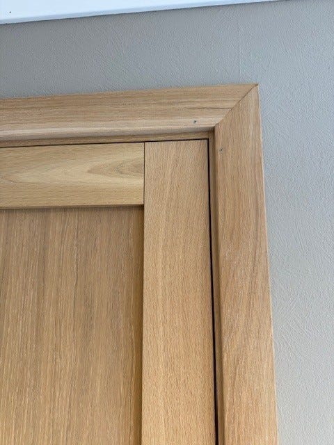 Scanflex Scanflex Gerikt/dørlistsett (karmmål 90x210), glatt hvitoljet eik 15x70 ...