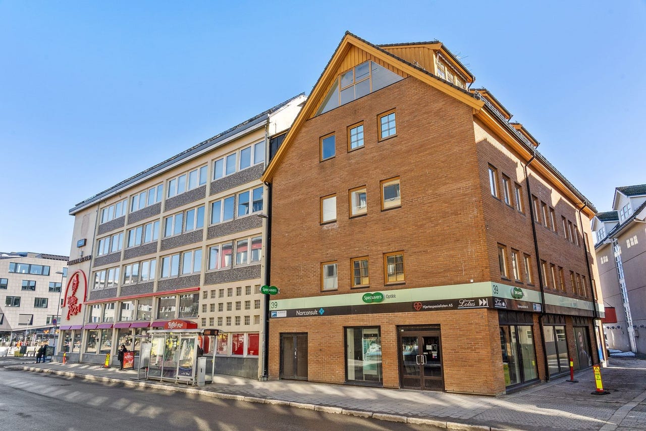 Sentrale kontorer i 5.etasje midt i Tromsø sentrum | FINN eiendom