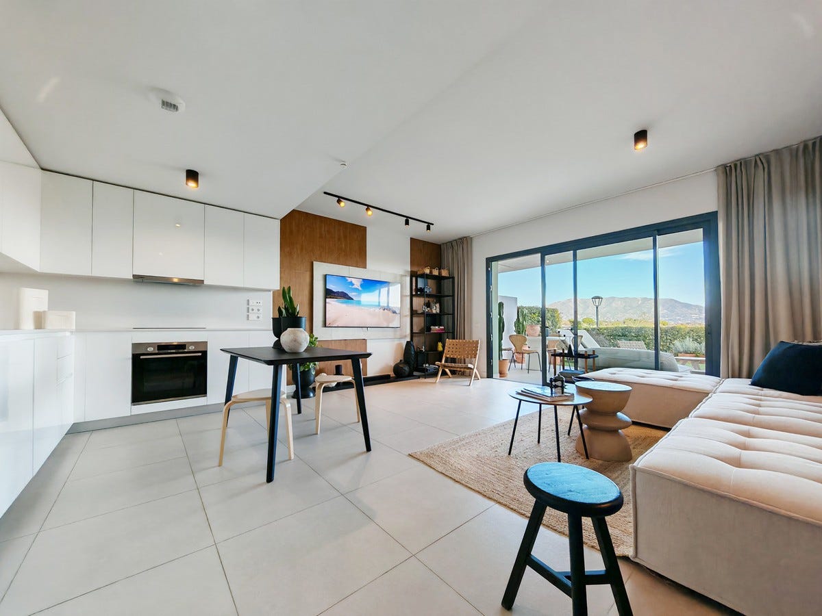 La Cala de Mijas - Moderne og innflytningsklar 2-soveroms leilighet på bakkeplan med havutsikt – bilde 1
