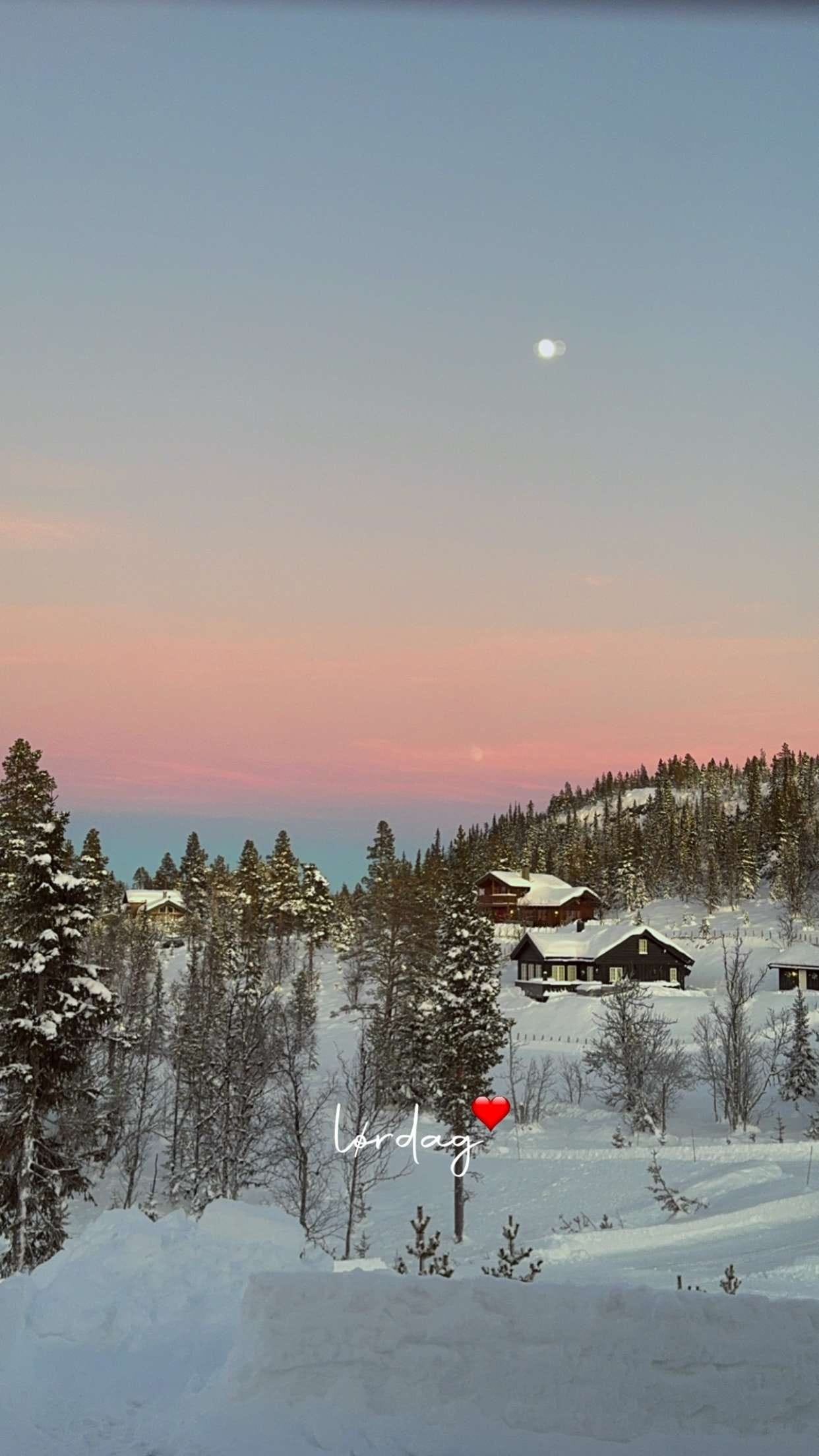 Ofte vakker himmel fra stuen Galleribilde