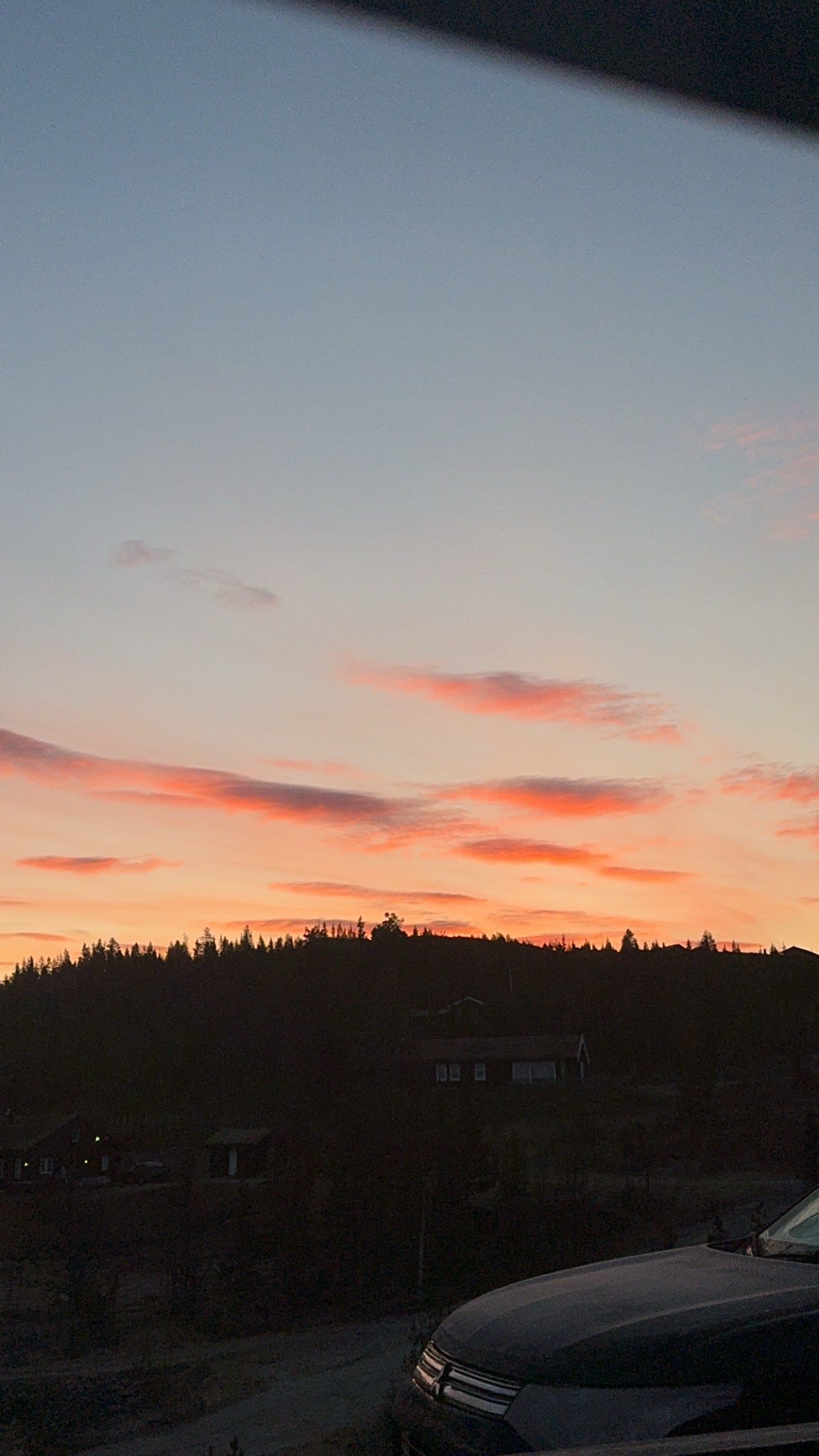 Ofte vakker himmel fra stuen Galleribilde