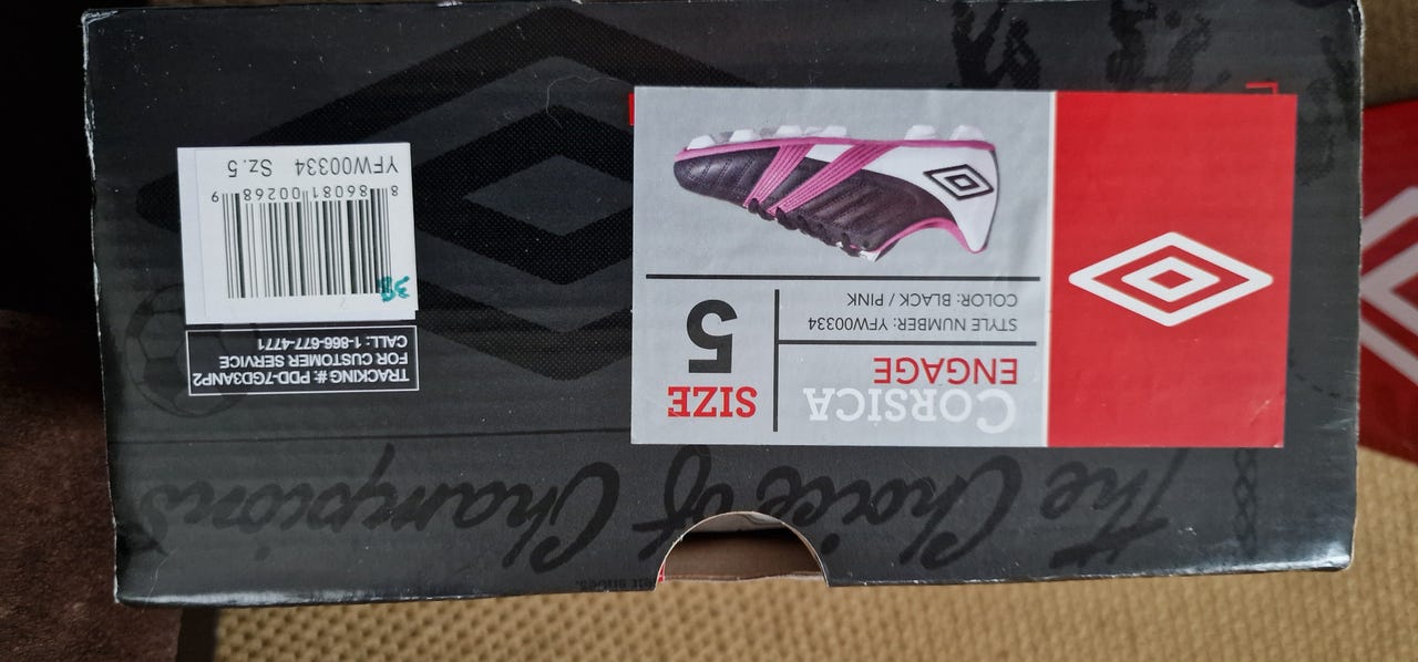 Crampons Umbro Corsica Engage Noir/bleu/blanc - Taille 13K - Livraison Rapide