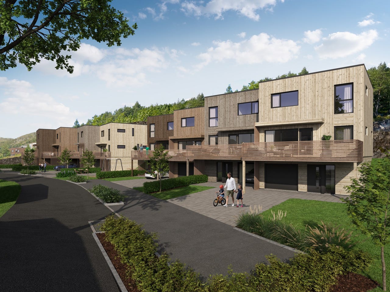 Nye, moderne rekkehus i Skåredalen - En perle for familier. 90% ...