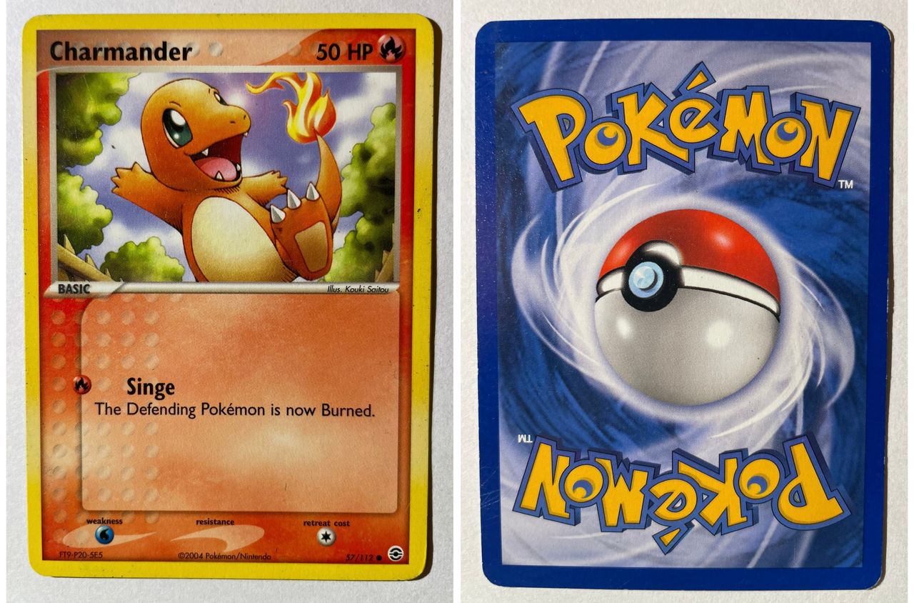 Pokemonkort Charmander common #57/112 fra 2004 fra Ex FireRed ...