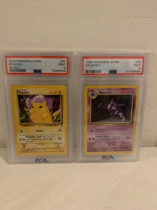 Pok mon 2 Graded Card Haunter PSA 9 FINN torget