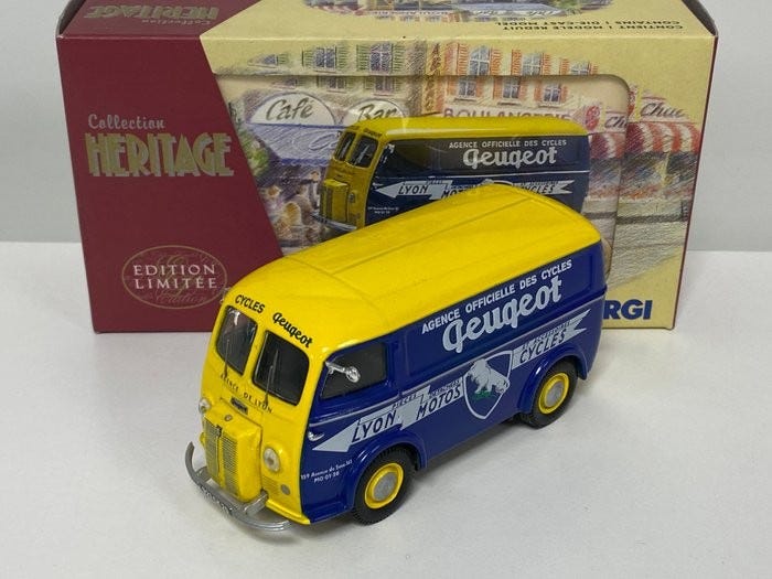 Corgi 1/43 – Peugeot D3A – Motocycles De Lyon – Heritage EX70630 – Occasion