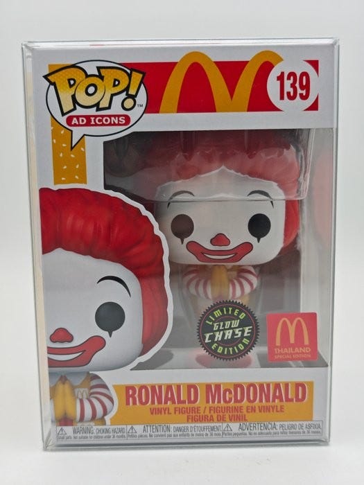 Funko Pop! Ad Icons : McDonald's Ronald McDonald (Thaïlande Exclusive) #139 – Édition Limitée Collection Funko Pop Ronald Mcdonald Thailande