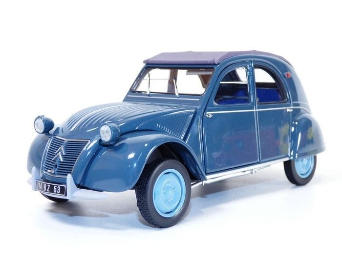 Norev Citroën 2CV Luxe – Échelle 1/43 – Miniature Ancienne – Occasion