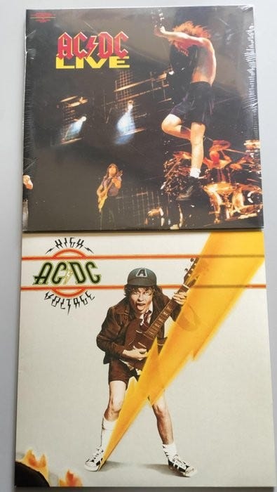 AC/DC - 2 x albums - LP-album (flere elementer) - 180 gram, Coloured ...
