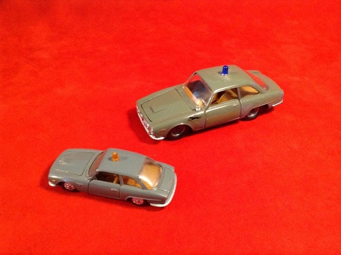Penny / Politoys représentant l'Alfa Romeo Giulia SS 1/66 vintage