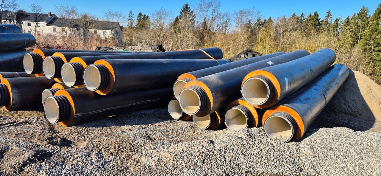 OV rør / overvannsrør / stikkrenne isolerte rør Ø400/630mm og Ø600 ...