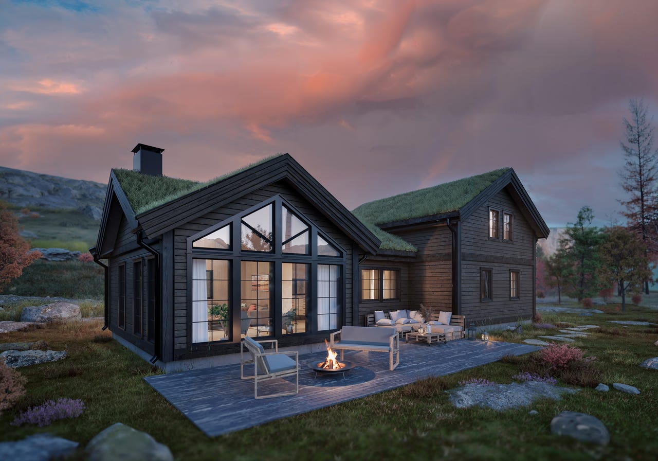 Ny planlagt/prosjektert hytte på Seljestad – Langedalsåsen T49 – Hytte Utsikten 88