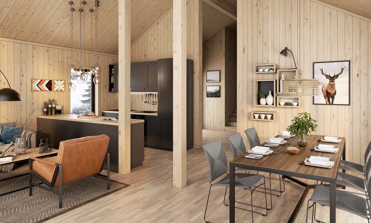 Ny planlagt/prosjektert hytte på Seljestad – Langedalsåsen T2 – Hytte Preg 100