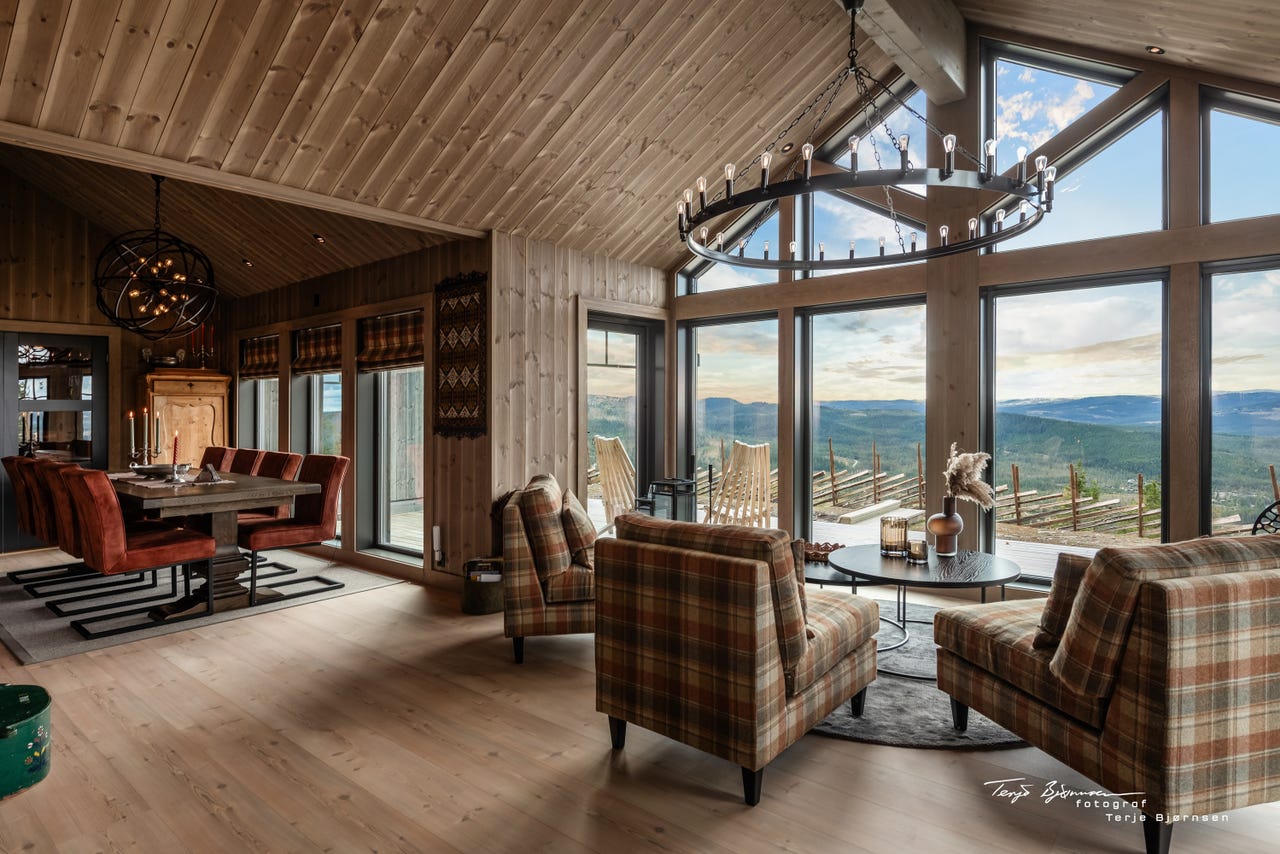 Nesfjellet – Stor og flott familiehytte – ski in/out – prosjektert på flott, vestvendt og solrik tomt – Heimdall 110!