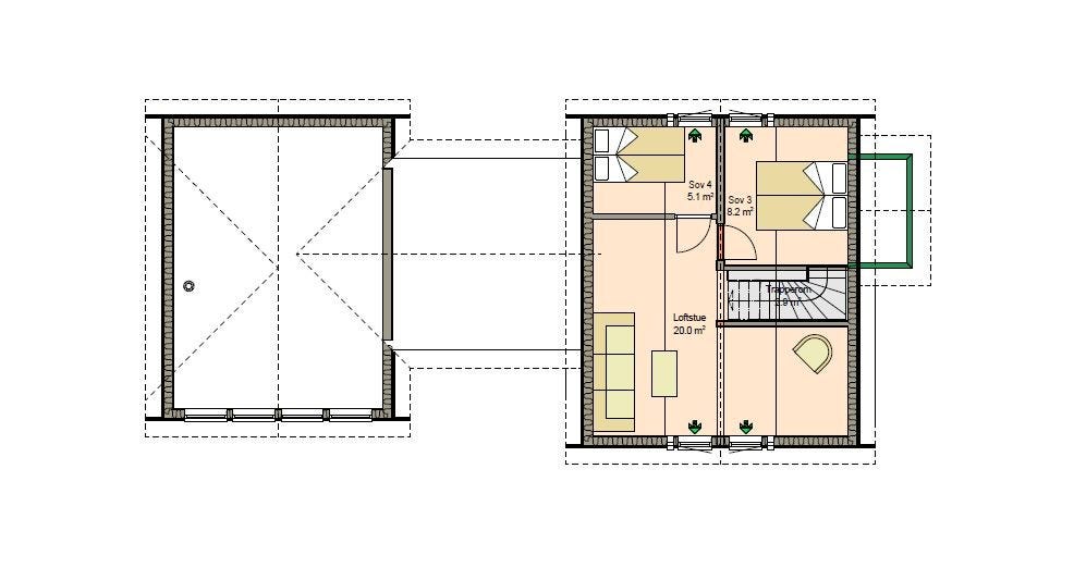 Nesfjellet – Stor og flott familiehytte – ski in/out – prosjektert på flott, vestvendt og solrik tomt – Heimdall 110!