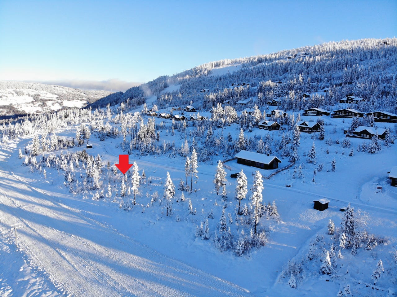 Nesfjellet – Rimelig familiehytte – ski in/out – prosjektert på flott, vestvendt og solrik tomt – Utsikten 88!