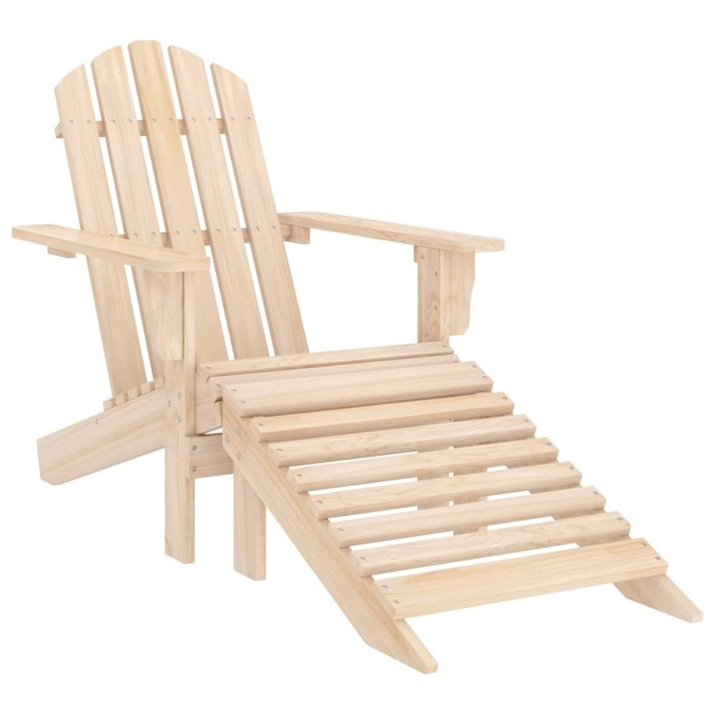 Adirondack Hagestol Med Ottoman Og Bord Heltre Gran main image 1