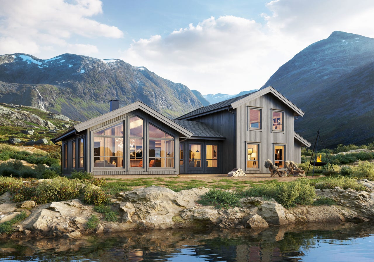 Skeikampen – Flott, prosjektert H hytte på solrik utsiktstomt – modell Heimdall 141 – type Kongsvold –