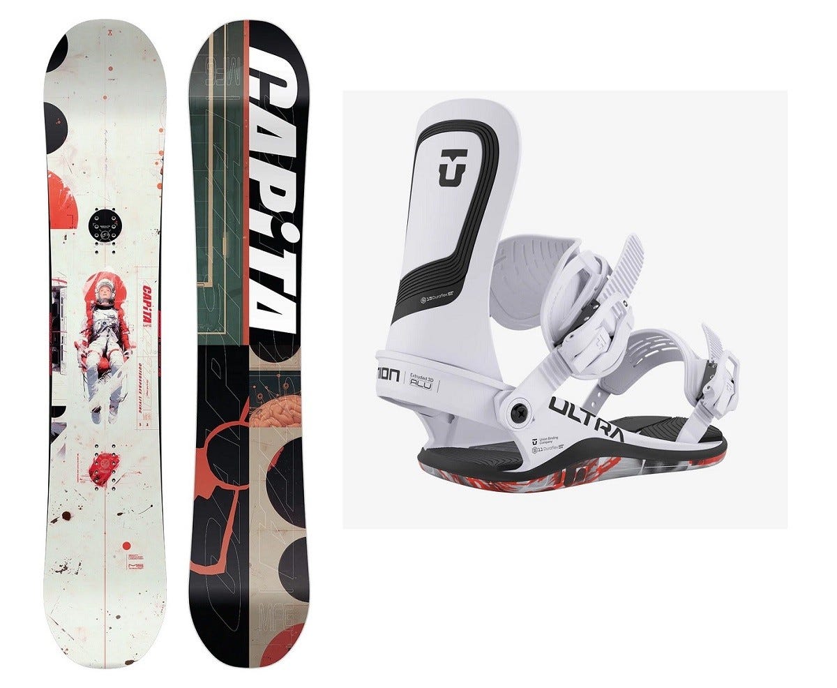 CAPiTA OUTERSPACE LIVING 158×UNION ULTRA evo CAPiTA Outerspace Living Snowboard + Union Ultra Snowboard