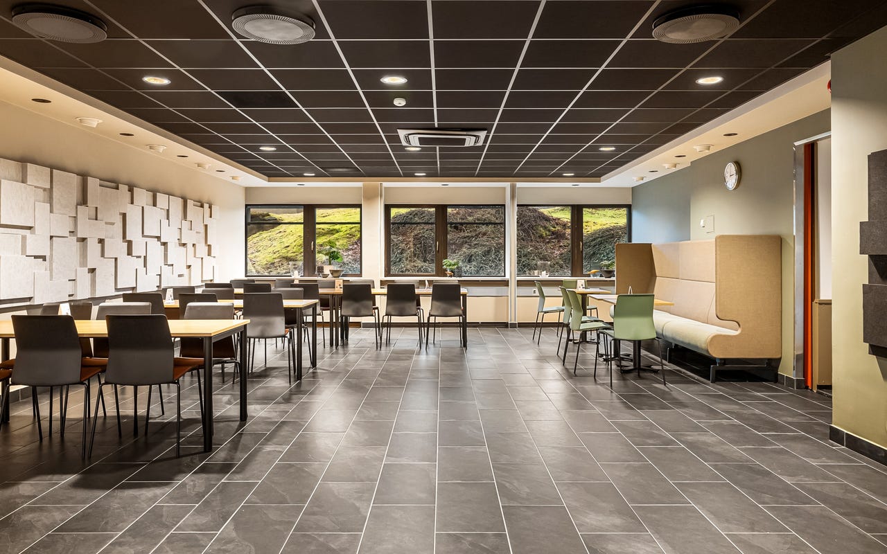 Personalrestauranten er nylig blitt oppgradert