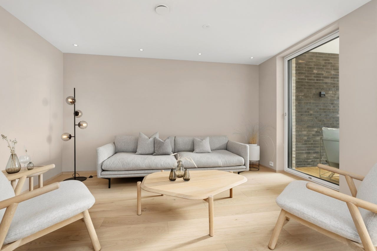 Hyggelig sofaområde i stuen