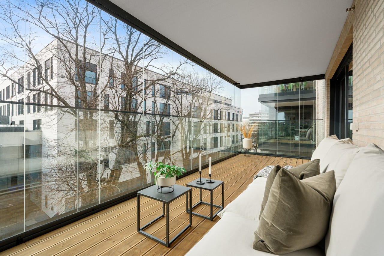 Innglasset balkong