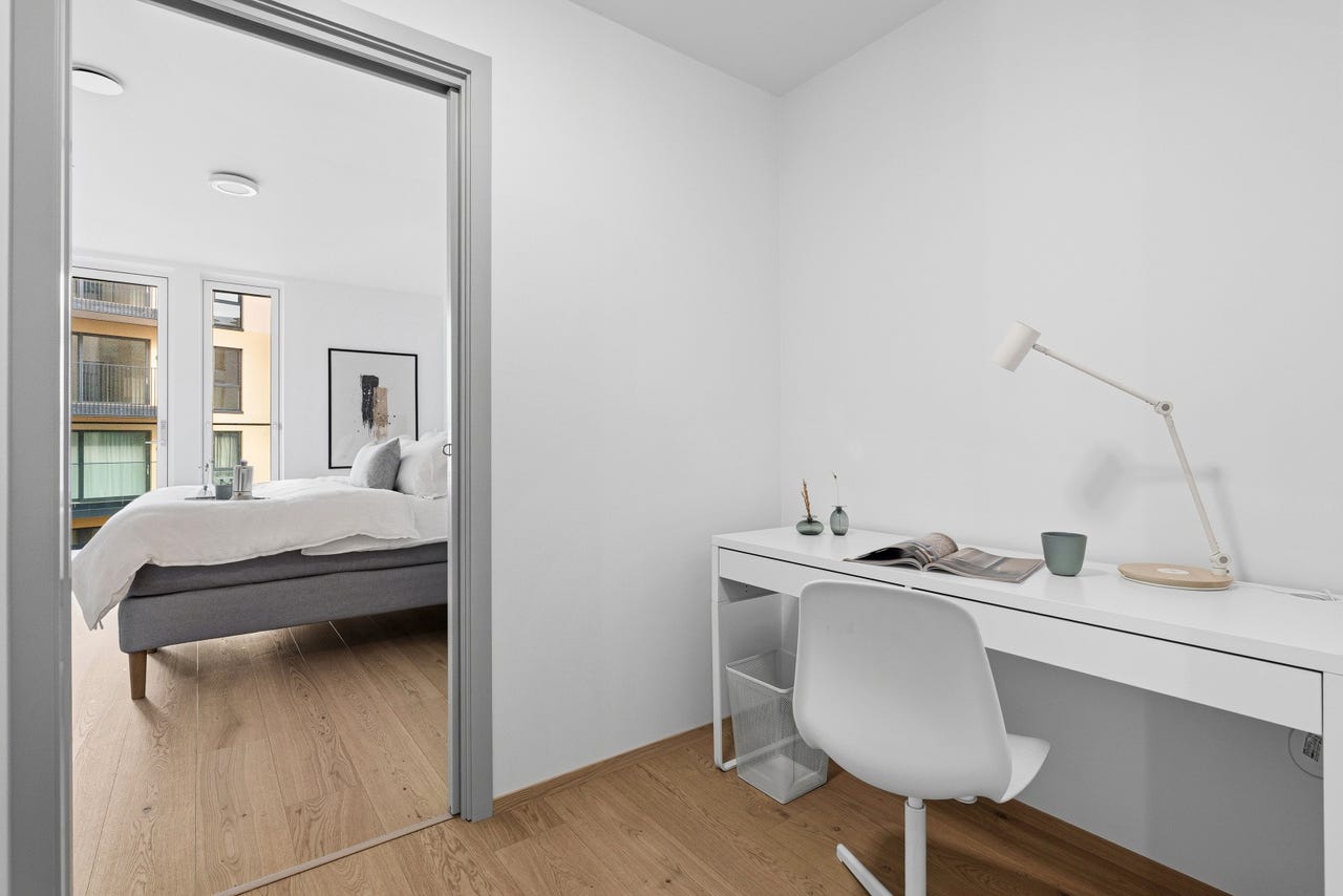 Sett fra garderobe mot hovedsoverom