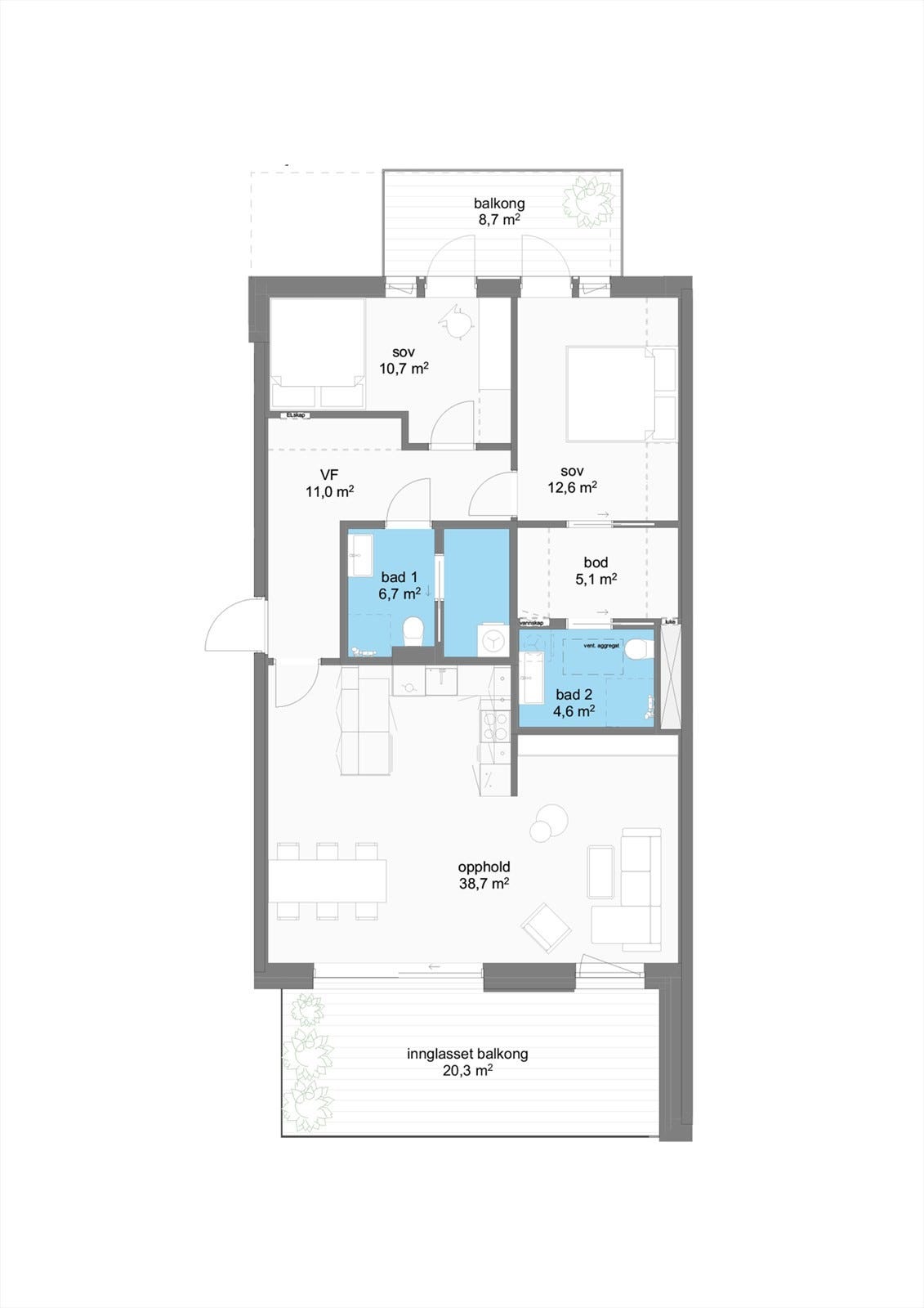 Planskisse Tangen 9 H0405
