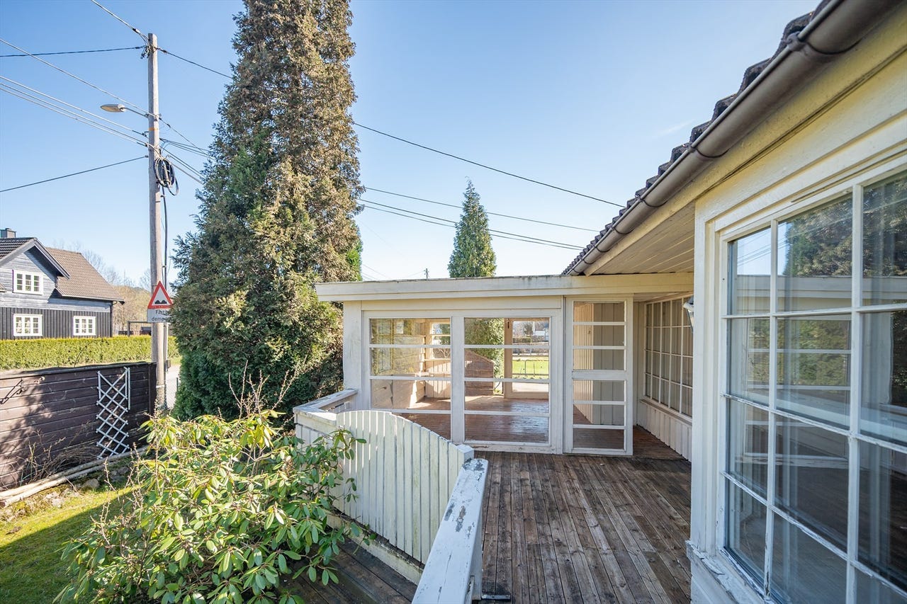 Terrasse utenfor stuen
