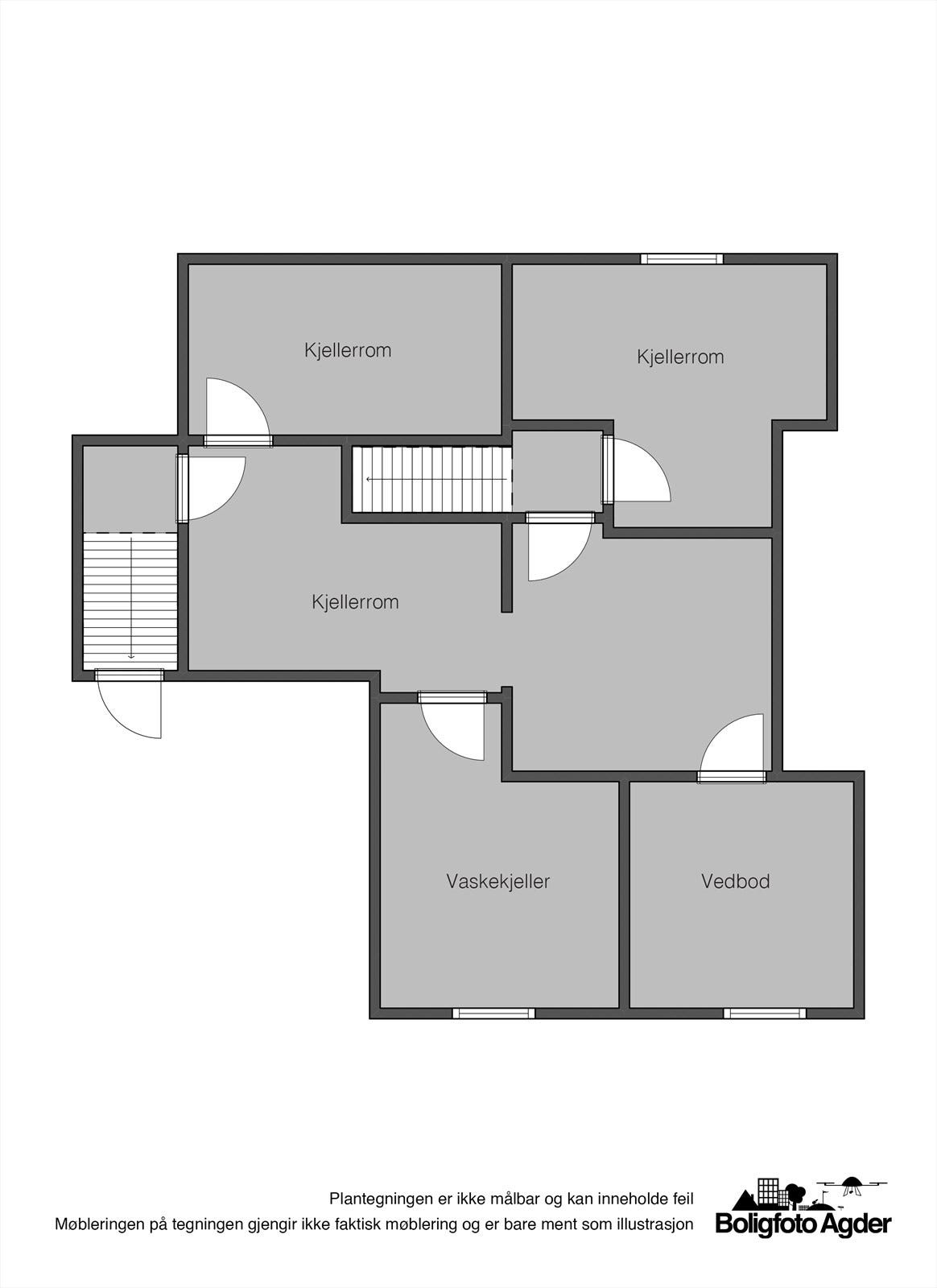Planskisse - kjelleretasje