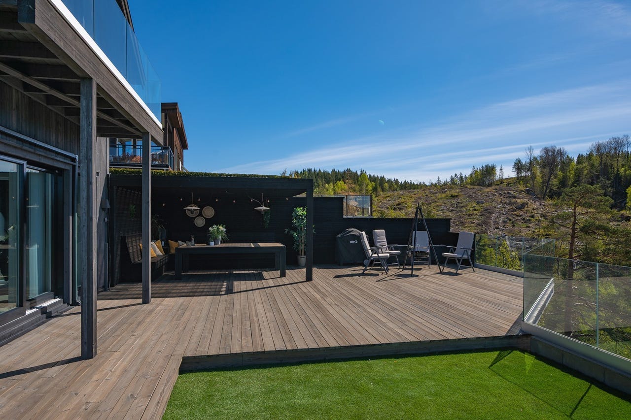 Terrasseanlegg utenfor stuen