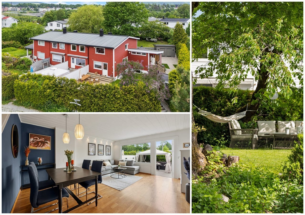 Familievennlig rekkehus med hage og solrik terrasse | To nyere bad | Gangavstand til Asker sentrum |