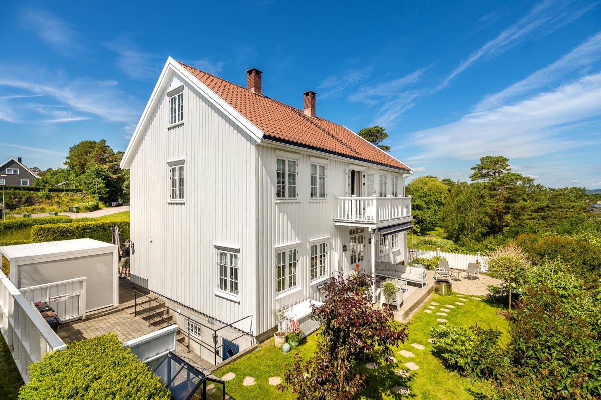 Pent opparbeidet hage