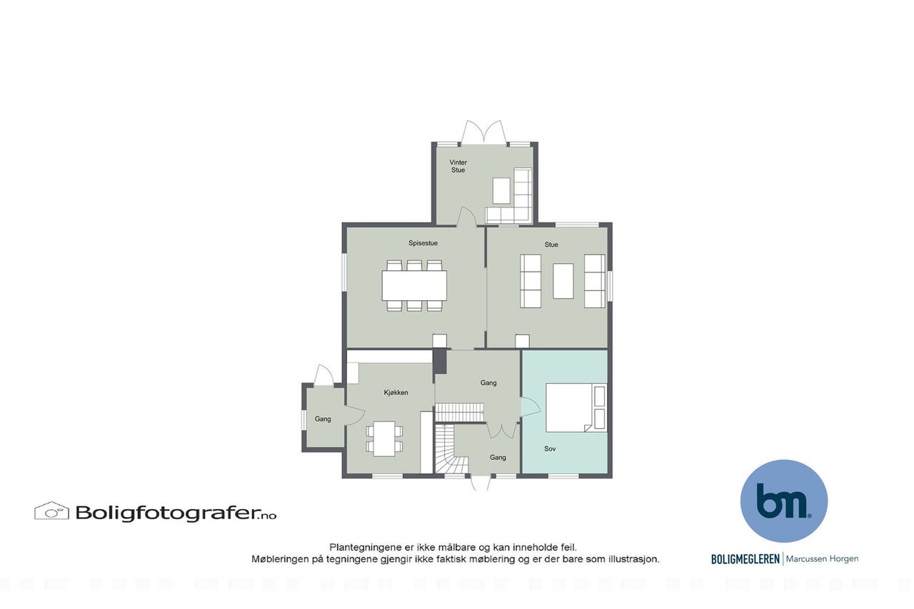 Planløsning 1.etg.