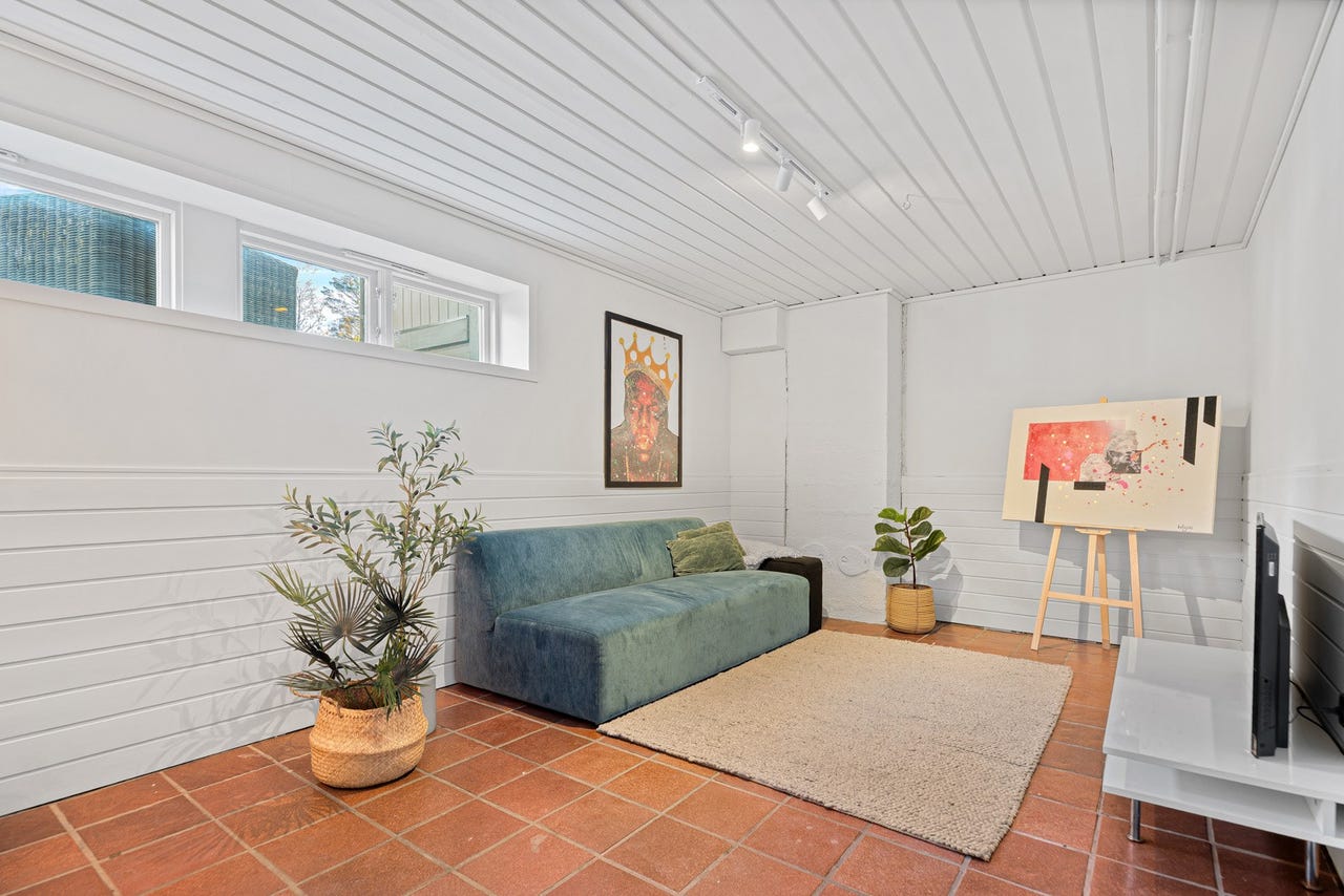 Innredet rom i kjeller