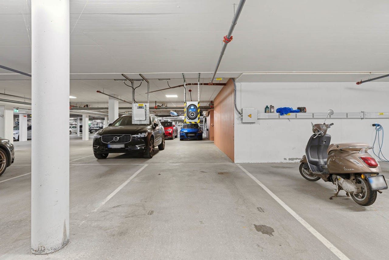 Parkeringsanlegg i bygget