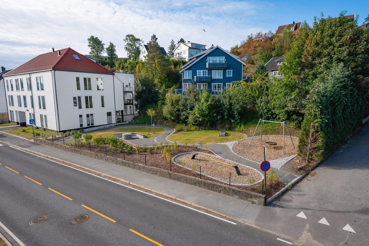 Bygget grenser til en park