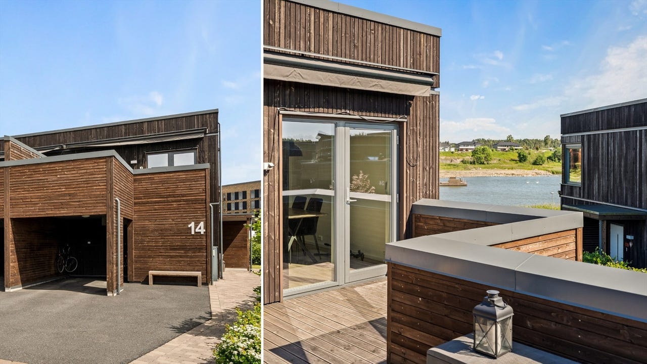 Stilfull tomannsbolig med 3 sov og 2 bad | Passivhus & smarthusstyring | Godt skjermet hage & terrasse | Barnevennlig