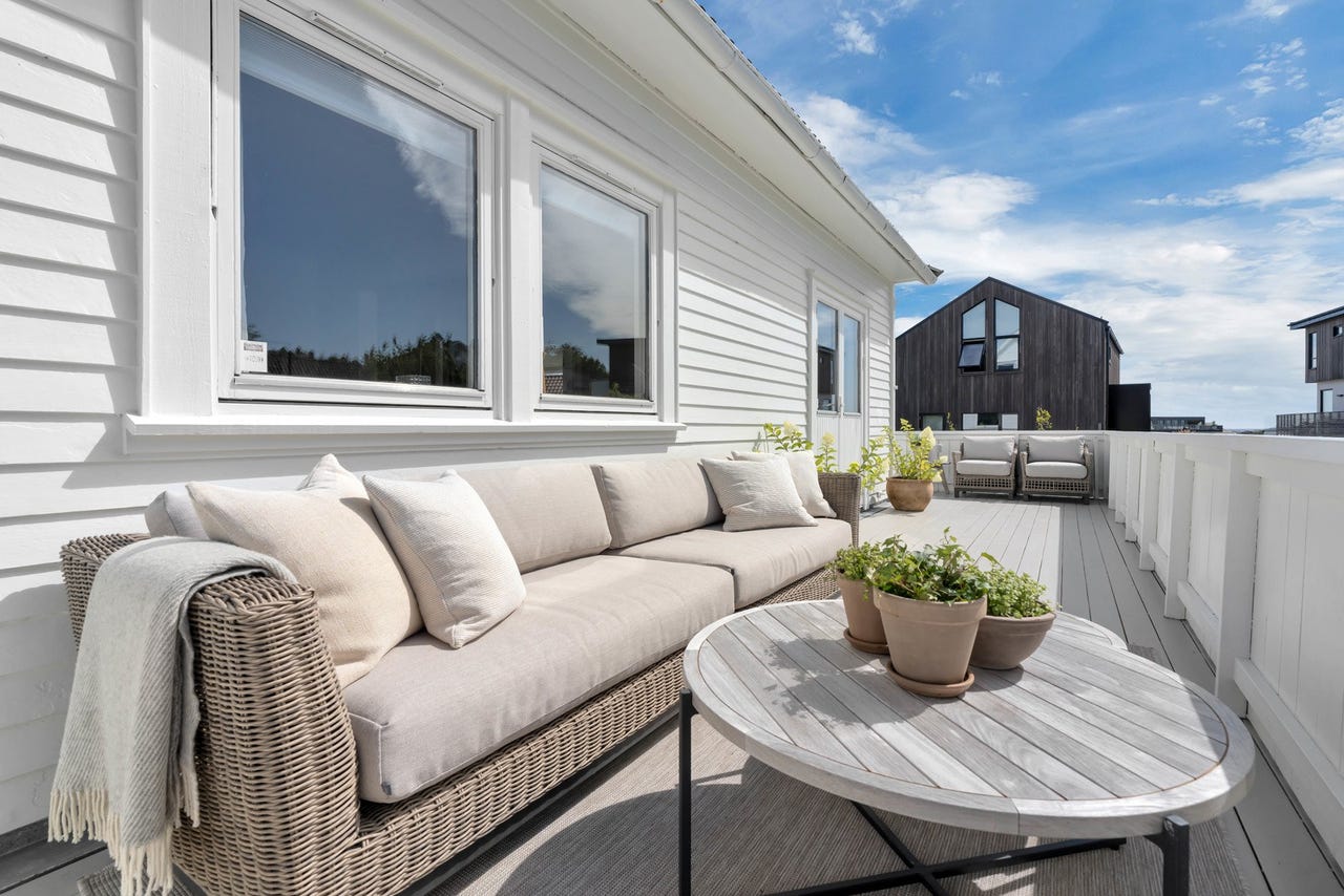 Gode muligheter for å etablere hyggelige uteplasser hvor sommerdagene kan nytes til fulle