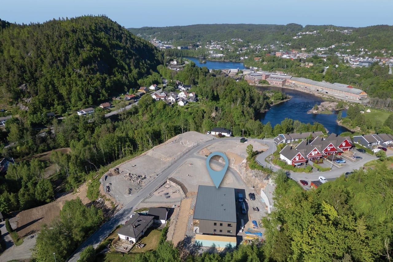 Eiendommen har en luftig plassering på Lindehei - et område under utvikling (arkivfoto)