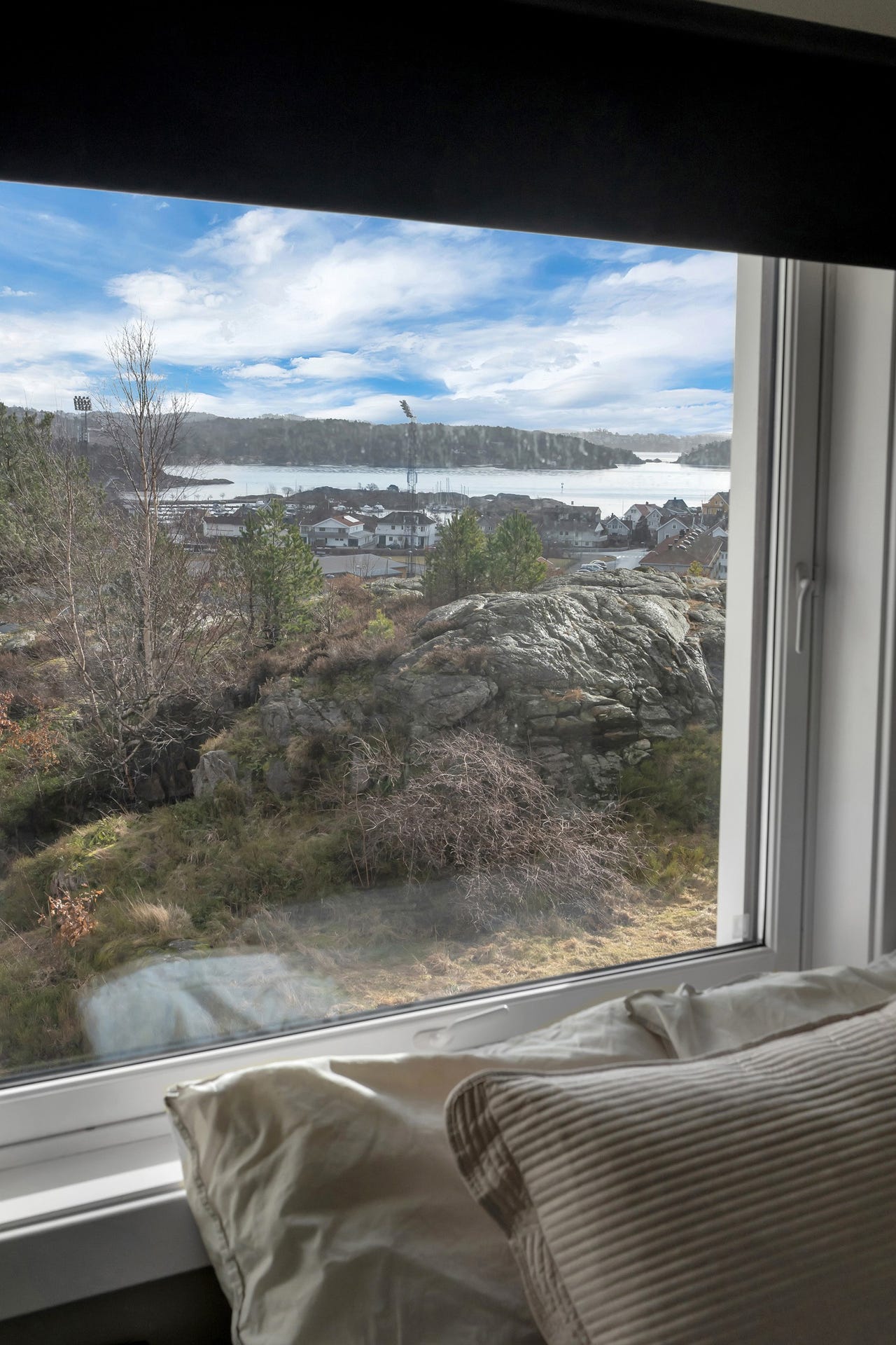 Utsikt fra soverom.