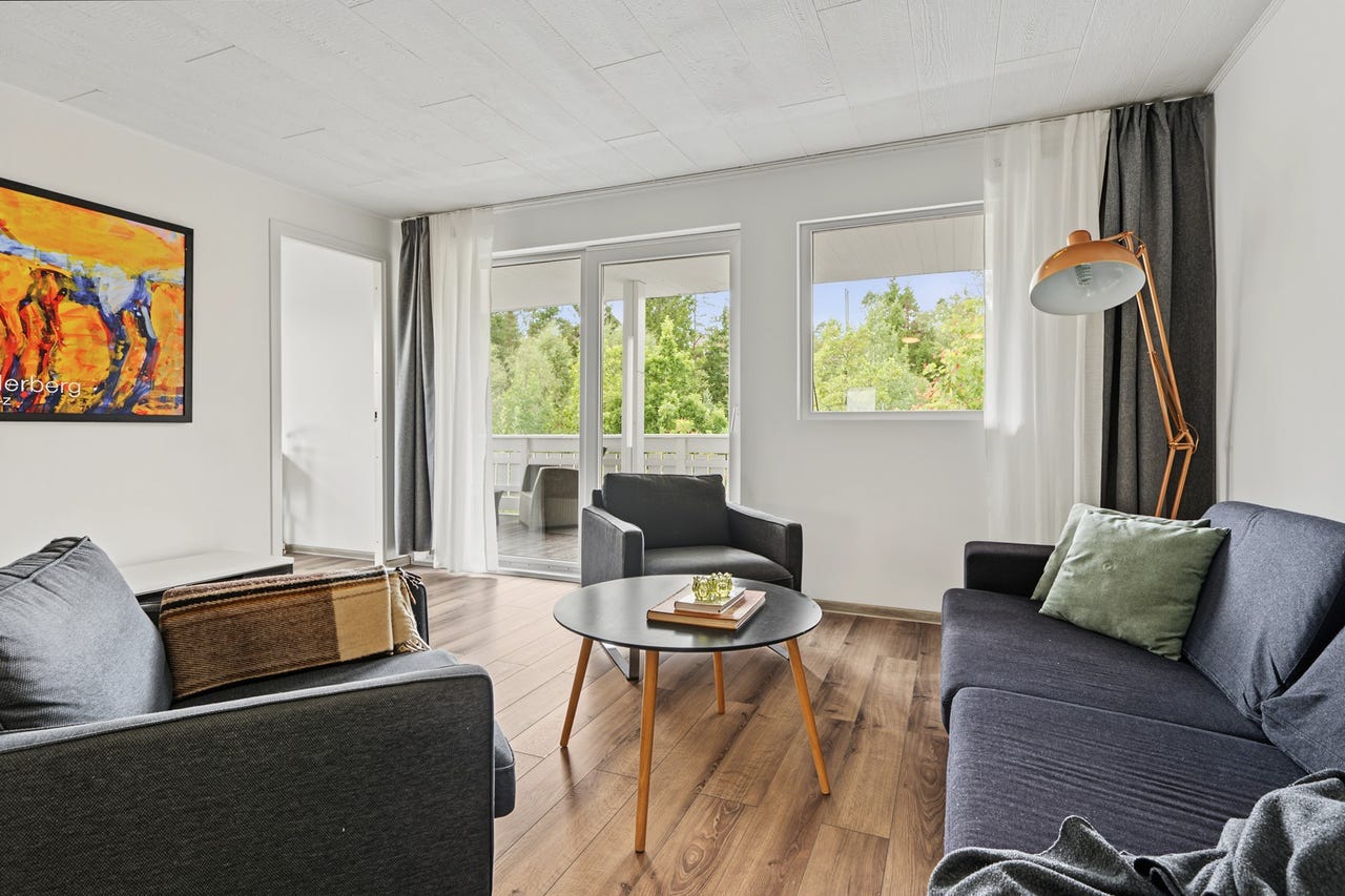 Skyvedør ut til terrassen
